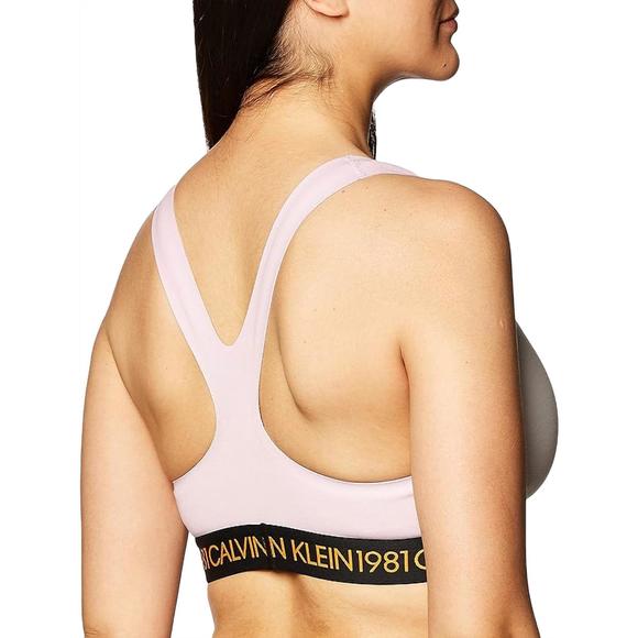 NEW CALVIN KLEIN 1981 bold unlined bralette in pink sky - Picture 3 of 3